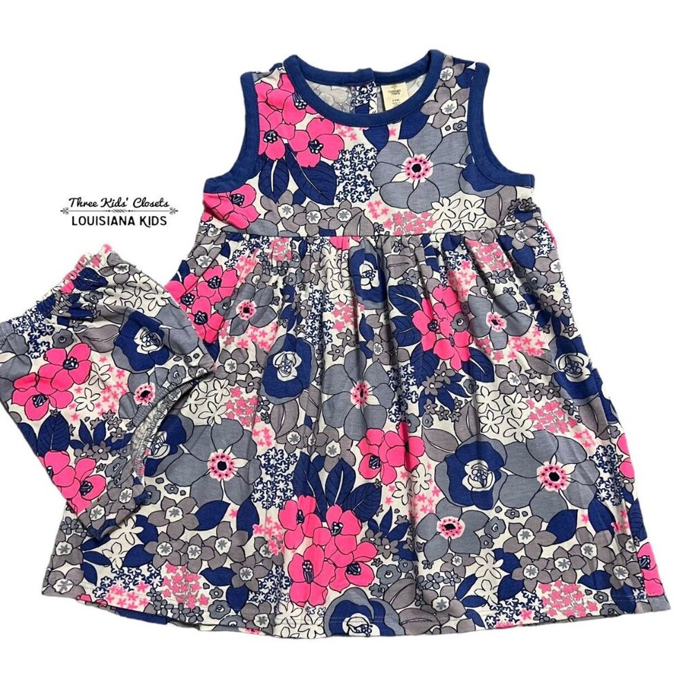 Tucker + Tate 24m Floral Dress & Bloomers Set